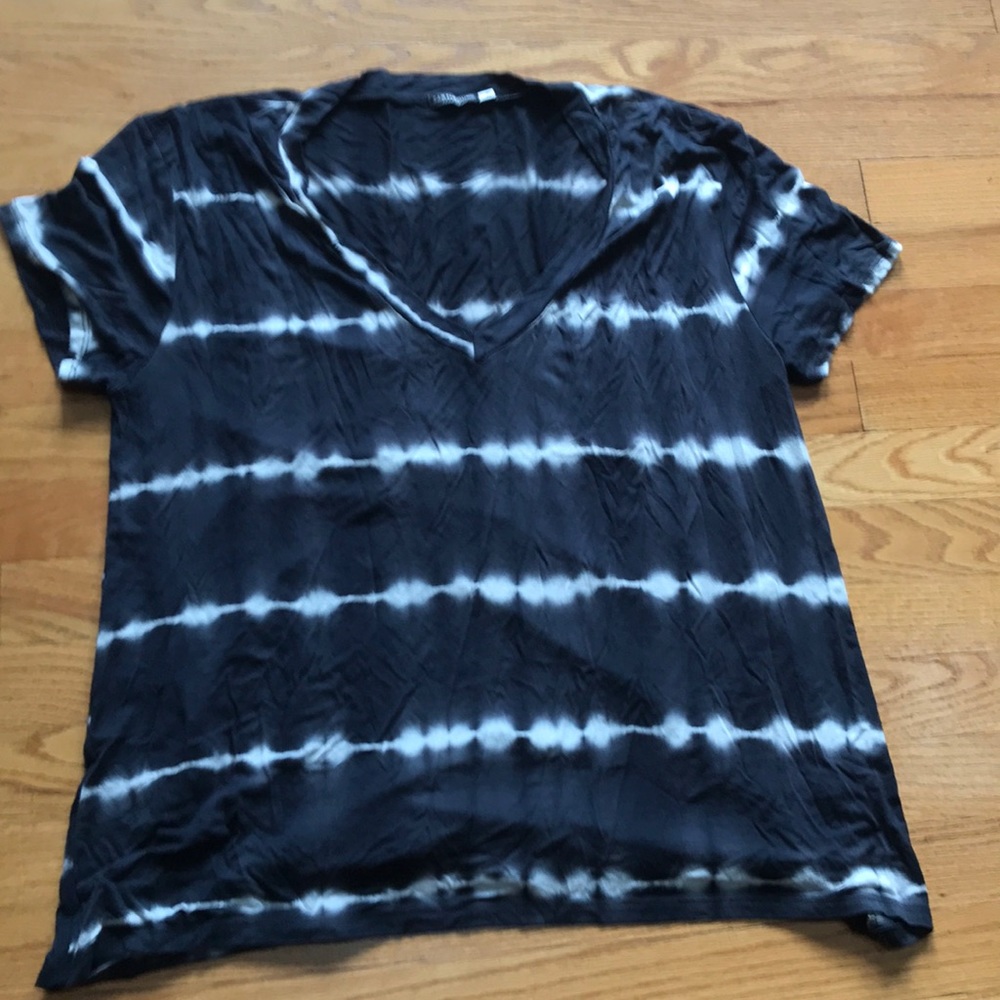 Tye dye style tshirt - blue/white